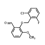 CAS#: 667437-86-7, 2-[(2-Chloro-6-fluorobenzyl)oxy]-3-methoxybenzaldehyde