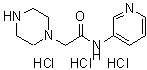 CAS 登录号：667462-10-4， 2-(1-哌嗪基)-N-(3-吡啶基)乙酰胺三盐酸盐