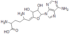 CAS#: 66753-47-7, 6,9-Diamino-1-(6-Amino-9H-Purin-9-Yl)-1,5,6,7,8,9-Hexadeoxy-Dec-4-Enofuranuronic Acid