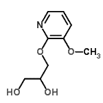 CAS#: 66781-24-6, 3-[(3-Methoxy-2-pyridinyl)oxy]-1,2-propanediol