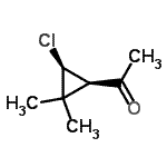 CAS 登录号：66788-31-6， 1-[(1R,3S)-3-氯-2,2-二甲基环丙基]乙酮