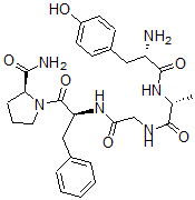 CAS#: 66864-07-1, Ala(2)-ProNH2(5)-Enkephalin