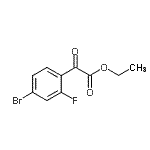 CAS#: 668970-56-7, Ethyl (4-bromo-2-fluorophenyl)(oxo)acetate