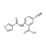 CAS#: 668976-01-0, 5-Cyano-2-(3-furoylamino)benzoic acid