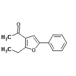 CAS 登录号：668990-46-3， 1-(2-乙基-5-苯基-3-呋喃基)乙酮