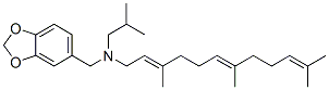 CAS 登录号：66903-19-3， N-(2-甲基丙基)-N-(3,7,11-三甲基-2,6,10-十二碳三烯基)-1,3-苯并二氧戊环-5-甲胺
