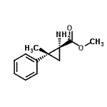 CAS#: 669058-75-7, Methyl (1R,2R)-1-amino-2-methyl-2-phenylcyclopropanecarboxylate