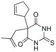 CAS 登录号:66940-65-6, 5-(2-环戊烯基)-2,3-二氢-5-(2-甲基-2-丙烯基)-2-硫代-4,6(1H,5H)-嘧啶二酮