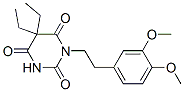 CAS 登录号：66940-80-5， 5,5-二乙基-1-(3,4-二甲氧基苯乙基)巴比妥酸