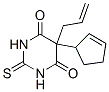 CAS 登录号:66941-60-4, 5-烯丙基-5-(2-环戊烯-1-基)-2,3-二氢-2-硫代-4,6(1H,5H)-嘧啶二酮