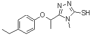 CAS 登录号：669708-93-4， 5-[1-(4-乙基苯氧基)乙基]-4-甲基-4H-1,2,4-三唑-3-硫醇