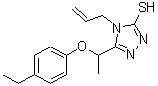 CAS#: 669708-94-5, 4-Allyl-5-[1-(4-ethylphenoxy)ethyl]-4H-1,2,4-triazole-3-thiol