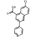 CAS # 669708-95-6, 6-氯-2-(4-吡啶基)-4-喹啉羧酸