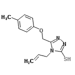CAS#: 669709-47-1, 4-Allyl-5-[(4-methylphenoxy)methyl]-4H-1,2,4-triazole-3-thiol