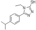 CAS 登录号：669729-27-5， 4-乙基-5-(4-异丙基苯基)-4H-1,2,4-三唑-3-硫醇