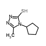 CAS#: 669755-14-0, 4-Cyclopentyl-5-methyl-2,4-dihydro-3H-1,2,4-triazole-3-thione