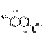 CAS 登录号：669766-79-4， 4,8-二羟基-7-甲基吡啶并[3,4-d]哒嗪-3(4H)-甲脒