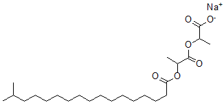 CAS 登录号：66988-04-3， 2-(1-羧基乙氧基)-1-甲基-2-氧代乙基异十八烷酸酯钠盐(1:1)