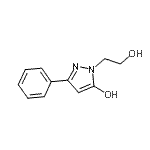 CAS 登录号：67000-28-6， 1-(2-羟基乙基)-3-苯基-1H-吡唑-5-醇