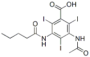 CAS 登录号：67011-44-3， 3-乙酰氨基-2,4,6-三碘-5-戊酰基氨基苯甲酸