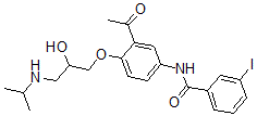 CAS 登录号：67014-20-4， 3-碘苯甲酰基醋丁洛尔