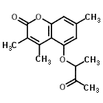 CAS#: 670243-42-2, 3,4,7-Trimethyl-5-[(3-oxo-2-butanyl)oxy]-2H-chromen-2-one