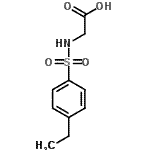 CAS 登录号：670255-99-9， N-[(4-乙基苯基)磺酰基]甘氨酸