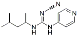 CAS 登录号：67026-46-4， 2-氰基-1-(1,3-二甲基丁基)-3-(4-吡啶基)胍
