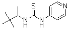 CAS 登录号：67027-06-9， N-4-吡啶基-N'-(1,2,2-三甲基丙基)-硫脲
