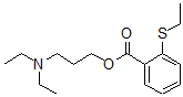CAS 登录号：67049-43-8， 3-(二乙基氨基)丙基 2-(乙硫基)苯甲酸酯