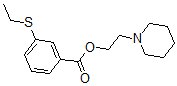 CAS#: 67049-45-0, 2-Piperidinoethyl 3-(Ethylthio)Benzoate