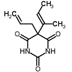 CAS#: 67050-61-7, 5-Allyl-5-[(2E)-2-buten-2-yl]-2,4,6(1H,3H,5H)-pyrimidinetrione