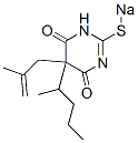 CAS#: 67051-47-2, 5-(2-Methyl-2-Propenyl)-5-(1-Methylbutyl)-2-Sodiothio-4,6(1H,5H)-Pyrimidinedione