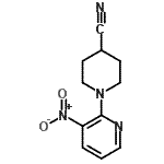CAS#: 671191-99-4, 1-(3-Nitro-2-pyridinyl)-4-piperidinecarbonitrile