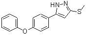CAS#: 671754-10-2, 3-(Methylsulfanyl)-5-(4-phenoxyphenyl)-1H-pyrazole