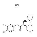 CAS 登录号：67198-17-8， 2-(3,4-二氯苯基)-N-甲基-N-[(1R,2R)-2-(1-吡咯烷基)环己基]乙酰胺盐酸盐(1:1)
