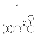 CAS#: 67198-19-0, 2-(3,4-Dichlorophenyl)-N-methyl-N-[(1S,2S)-2-(1-pyrrolidinyl)cyclohexyl]acetamide hydrochloride (1:1)