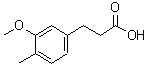 CAS 登录号：67199-60-4， 3-(3-甲氧基-4-甲基苯基)丙酸