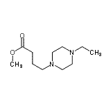 CAS 登录号：672285-90-4， 甲基4-(4-乙基-1-哌嗪基)丁酸酯