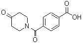 CAS#: 672309-93-2, 4-[(4-Oxo-1-piperidinyl)carbonyl]benzoic acid