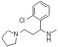 CAS#: 672309-98-7, 1-(2-Chlorophenyl)-N-methyl-3-(1-pyrrolidinyl)-1-propanamine