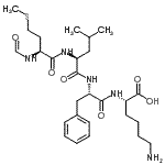 CAS 登录号：67247-11-4， N-甲酰基-L-蛋氨酰-L-亮氨酰-L-苯丙氨酰-L-赖氨酸