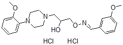 CAS#: 67254-80-2, 3-Methoxybenzaldehyde O-(2-Hydroxy-3-(4-(2-Methoxyphenyl)-1-Piperazinyl)Propyl)Oxime Dihydrochloride