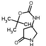 CAS#: 672883-23-7, 2-Methyl-2-propanyl (5-oxo-3-pyrrolidinyl)carbamate