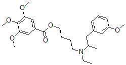 CAS#: 67293-29-2, 3,4,5-Trimethoxybenzoic Acid 4-[Ethyl(3-Methoxy-alpha-Methylphenethyl)Amino]Butyl Ester