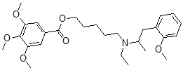 CAS#: 67293-43-0, 3,4,5-Trimethoxybenzoic Acid 5-[Ethyl(2-Methoxy-alpha-Methylphenethyl)Amino]Pentyl Ester