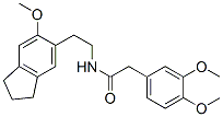 CAS 登录号：67295-90-3， 2-(3,4-二甲氧基苯基)-N-[2-(5-甲氧基茚满-6-基)乙基]乙酰胺