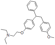 CAS#: 6732-77-0, 2-[4-(4-Methoxy-alpha-Phenylphenethyl)Phenoxy]Ethyldiethylamine