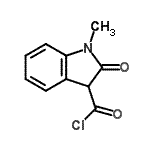CAS 登录号：67342-11-4， 1-甲基-2-氧代-3-吲哚啉羰基氯化物