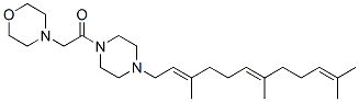 CAS 登录号：67361-25-5， 1-(吗啉基乙酰基)-4-(3,7,11-三甲基-2,6,10-十二碳三烯基)哌嗪